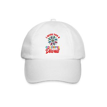 Diwali Hindus Sikh Fest der Lichter Geschenk - Baseballkappe - Weiß/Weiß - Vorne