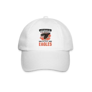 Steinadler Adlerzucht Falkner Adler - Baseballkappe - Weiß/Weiß - Vorne