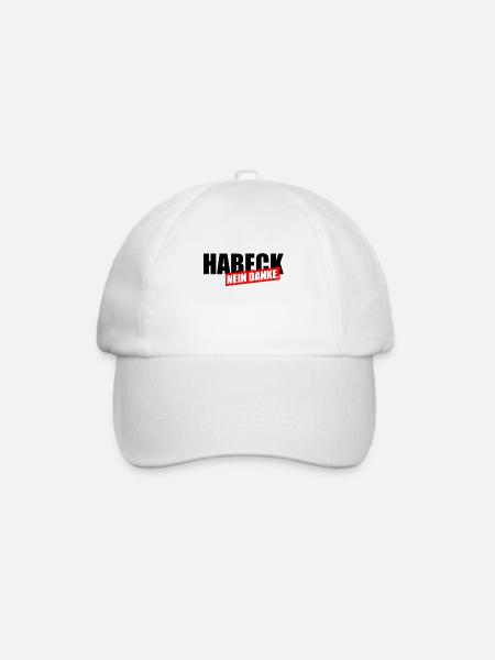 Habeck Nein Danke - Baseballkappe - Weiß/Weiß