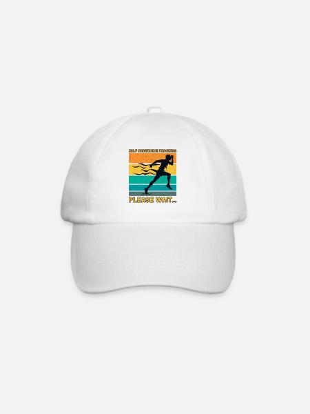 Halbmarathon Laufen Läufer Geschenk - Baseballkappe - Weiß/Weiß
