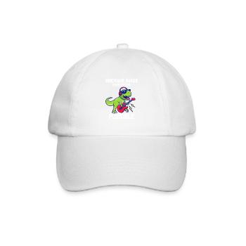Dinosaur makes everything Possible - Baseballkappe - Weiß/Weiß - Vorne