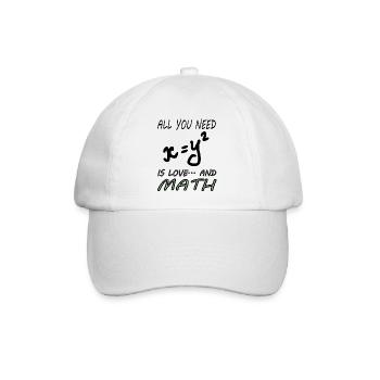 Mathematik Mathematiker Mathe studieren Geschenk - Baseballkappe - Weiß/Weiß - Vorne