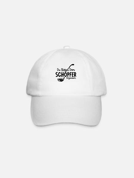 Sauna Du stehst dem Schöpfer Gegenüber - Baseballkappe - Weiß/Weiß