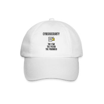 Cybersecurity - IT-Sicherheit Informatiker - Baseballkappe - Weiß/Weiß - Vorne