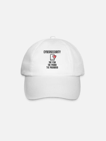 Cybersecurity - IT-Sicherheit Informatiker - Baseballkappe - Weiß/Weiß