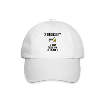 Cybersecurity - IT-Sicherheit Informatiker - Baseballkappe - Weiß/Weiß - Vorne