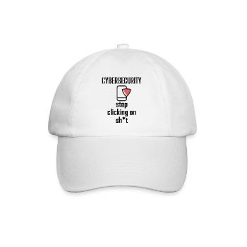 Cybersecurity - IT-Sicherheit Informatiker - Baseballkappe - Weiß/Weiß - Vorne