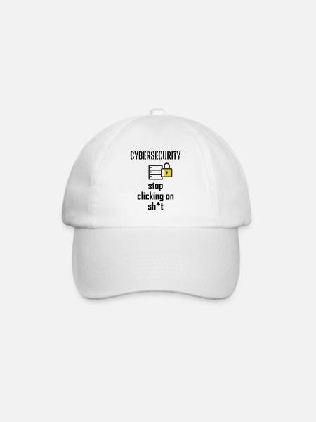 Cybersecurity - IT-Sicherheit Informatiker - Baseballkappe - Weiß/Weiß