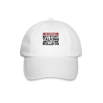 Apropos Bulldogge - Baseballkappe - Weiß/Weiß - Vorne