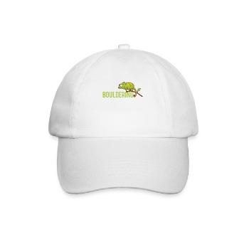 Bouldern, Klettern Freiklettern Kletterhalle - Baseballkappe - Weiß/Weiß - Vorne