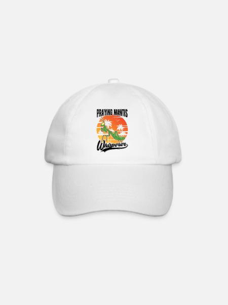 Gottesanbeterin Flüsterer Mantis Fangschrecke - Baseballkappe - Weiß/Weiß