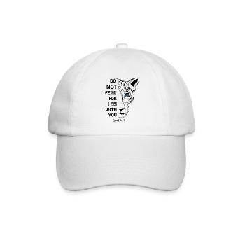 Religiöses Zitat - Baseballkappe - Weiß/Weiß - Vorne