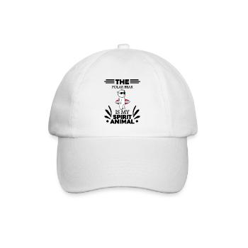 Eisbär Polarbär Bär - Baseballkappe - Weiß/Weiß - Vorne