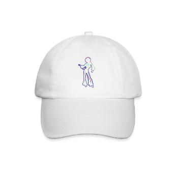 Funk Clothing | Vintage 70er Jahre Kostüm für Soul Musik - Baseballkappe - Weiß/Weiß - Vorne