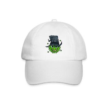 Hexe Virus - Baseballkappe - Weiß/Weiß - Vorne