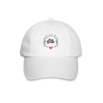 Team Braut - Baseballkappe - Weiß/Weiß - Vorne