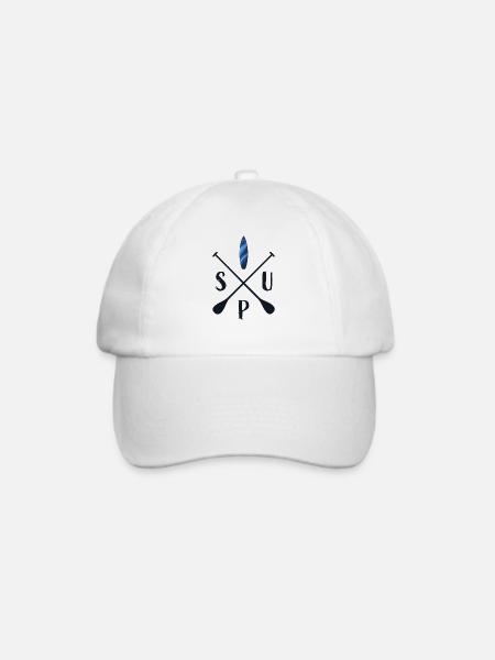 SUP Stand Up Paddling - Baseballkappe - Weiß/Weiß