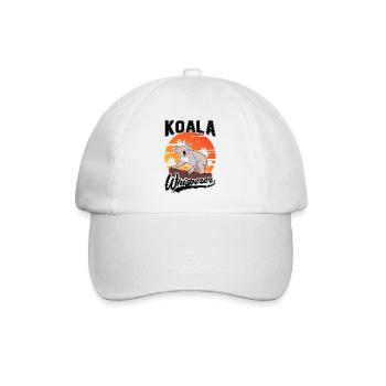 Koala Whisperer Koala Flüsterer Koalabär - Baseballkappe - Weiß/Weiß - Vorne