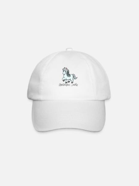 Pferdeliebhaber - Andalusian Daddy - Baseballkappe - Weiß/Weiß