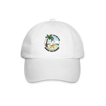 Seaside Beach Tourist Ocean Sommerurlaub - Baseballkappe - Weiß/Weiß - Vorne