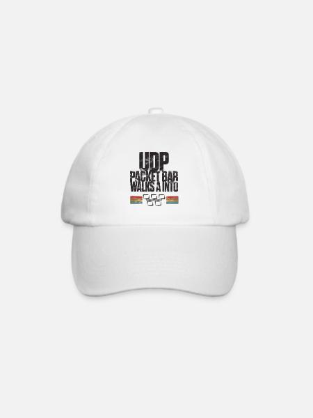 UDP Packet Bar Walks A Into - Baseballkappe - Weiß/Weiß