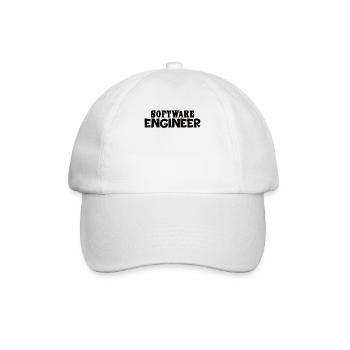 Softwareentwickler Programmierer Geschenk - Baseballkappe - Weiß/Weiß - Vorne