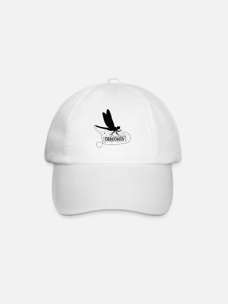 Libellen sind mein Seelentier Niedliche Libelle - Baseballkappe - Weiß/Weiß