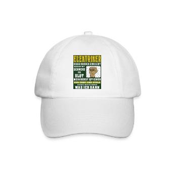 ELEKTRIKER 1 - Baseballkappe - Weiß/Weiß - Vorne