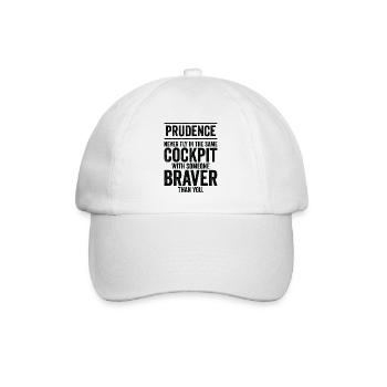 Klugheit Weisheit Zitate Pilot Philosophie - Baseballkappe - Weiß/Weiß - Vorne