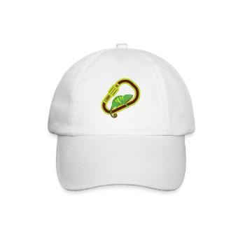 Bouldern, Klettern, Freiklettern Chameleon Boulder - Baseballkappe - Weiß/Weiß - Vorne