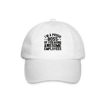 Bester Geschäftsführer Mitarbeiter Unternehmer - Baseballkappe - Weiß/Weiß - Vorne
