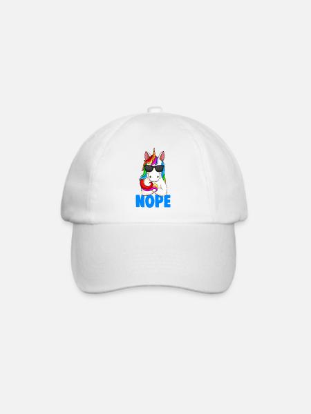 Einhorn - Baseballkappe - Weiß/Weiß