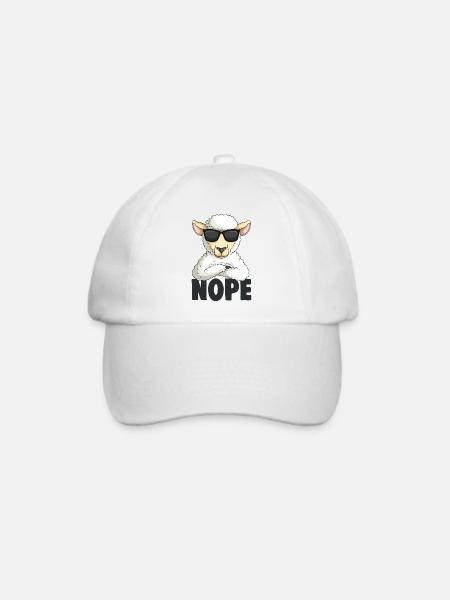 Schaf - Baseballkappe - Weiß/Weiß