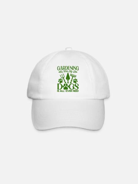 Gartenarbeit Hobbygärtner Hundehalter Geschenk - Baseballkappe - Weiß/Weiß