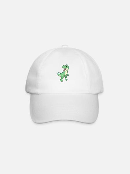 Kawaii TREX - Baseballkappe - Weiß/Weiß