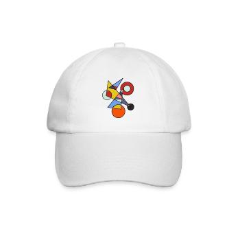 Moderne Kunst - Baseballkappe - Weiß/Weiß - Vorne