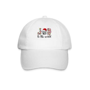 Great Pyrenees Weihnacht Goldener Hunde Geschenk - Baseballkappe - Weiß/Weiß - Vorne