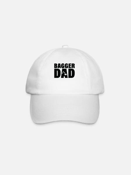 Job - Bagger Dad - Baseballkappe - Weiß/Weiß