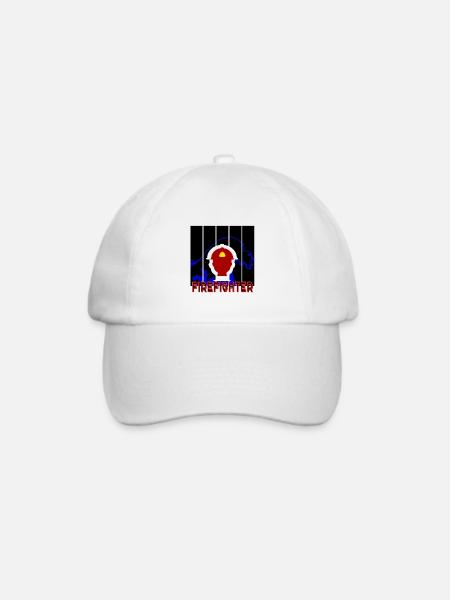 Feuerwehrmann - Baseballkappe - Weiß/Weiß