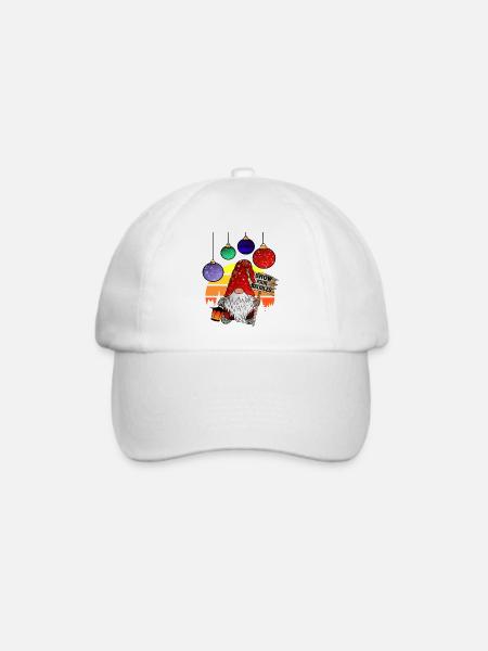 CHRISTMAS GNOMES SHOW YOUR BAUBLES - Baseballkappe - Weiß/Weiß