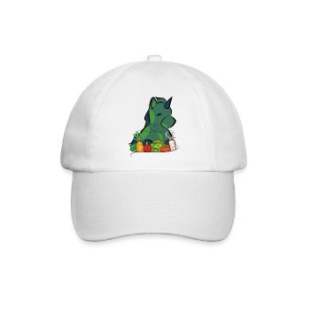 Veggie Einhorn - Baseballkappe - Weiß/Weiß - Vorne