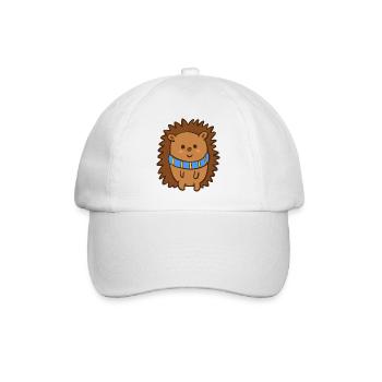 Igel blau-gelb ukrainischer winterschal Herbstzeit - Baseballkappe - Weiß/Weiß - Vorne