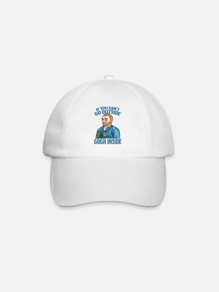 Van Gogh Kunst - Baseballkappe - Weiß/Weiß