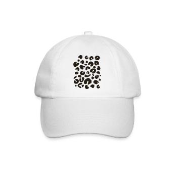Leoparden Kostüm Verkleidung - Baseballkappe - Weiß/Weiß - Vorne
