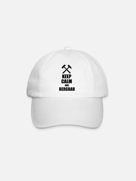Erzgebirge Bergbau - Baseballkappe - Weiß/Weiß