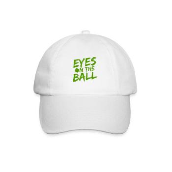 Tennisplatz Spruch Für Tennis - Baseballkappe - Weiß/Weiß - Vorne