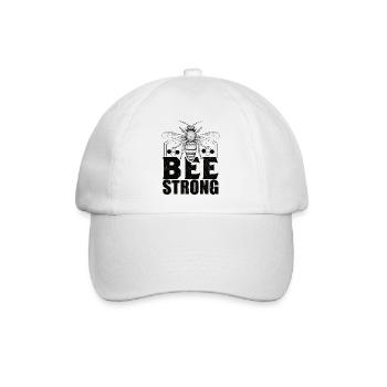Biene Wespe - Baseballkappe - Weiß/Weiß - Vorne