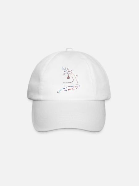 Frohe Weihnachten Weihnachten Weihnachten Urlaub Winter Santa Nordic - Baseballkappe - Weiß/Weiß