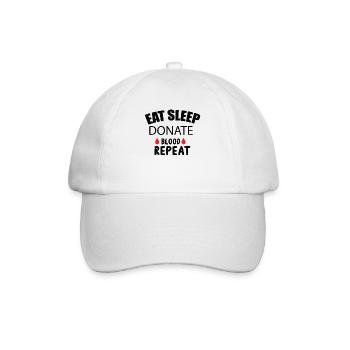 Blutspende Blutspenden Blutspender - Baseballkappe - Weiß/Weiß - Vorne