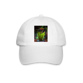 Lustige Grafik Krug Pflanzenkunst Coole Nepenthes - Baseballkappe - Weiß/Weiß - Vorne